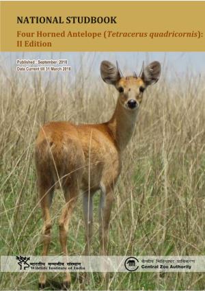 FOUR HORNED ANTELOPE (TETRACERUS QUADRICORNIS) - II EDITION Four Horned Antelopeok (Tetracerus Quadricornis): II Edition