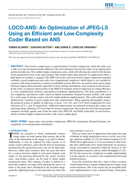 An Optimization of JPEG-LS Using an Efficient and Low-Complexity