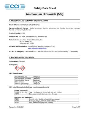 Ammonium Bifluoride (5%)