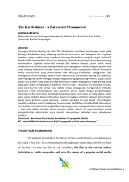 INTERNATIONAL PHENOMENON | ISSN 0216-5031 H a L a M a N | 82 Account) and the Audiences (Those Who Are Receiving the Messages)