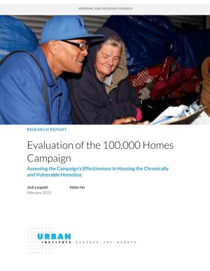 100000 Homes Campaign
