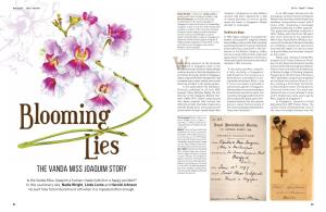 The Vanda Miss Joaquim Story Courtesy of the Singapore Botanic Gardens Herbarium
