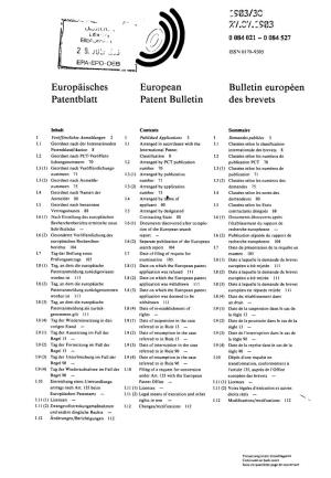 European Patent Bulletin 1983/30