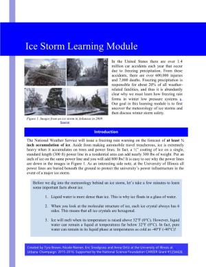 Ice Storm Learning Module