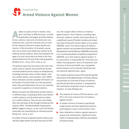 ARMED VIOLENCE AGAINST WOMEN 110 GLOBAL BURDEN of ARMED VIOLENCE Photo Border