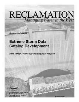 Extreme Storm Data Catalog Development
