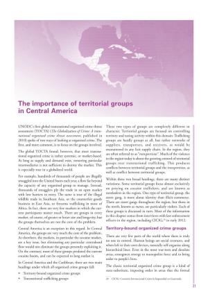 The Importance of Territorial Groups in Central America