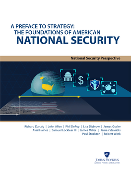 A Preface to Strategy: the Foundations of American National Security