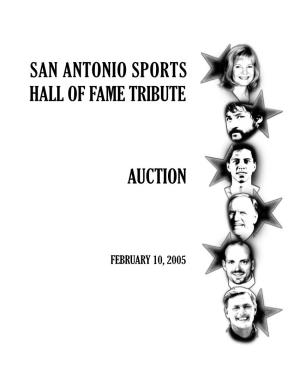 San Antonio Sports Hall of Fame Auction Items
