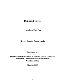 Dunkard Creek
