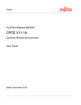 CRTE V11.1A Common Runtime Environment