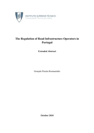 The Regulation of Road Infrastructure Operators in Portugal