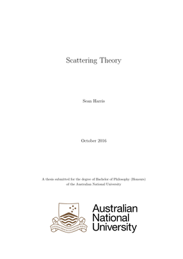 Scattering Theory