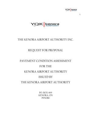 The Kenora Airport Authority Inc. Request For