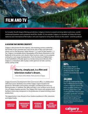 Film and TV Sector Profile