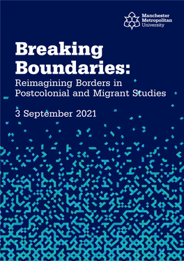 Breaking Boundaries: Reimagining Borders in Postcolonial and Migrant Studies