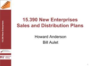 15.390 New Enterprises Sales and Distribution Plans