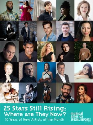 25 Stars Still Rising: Where Are They Now? 10 Years of New Artists of the Month June 2018 on the Cover