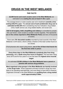 Drugs in the West Midlands