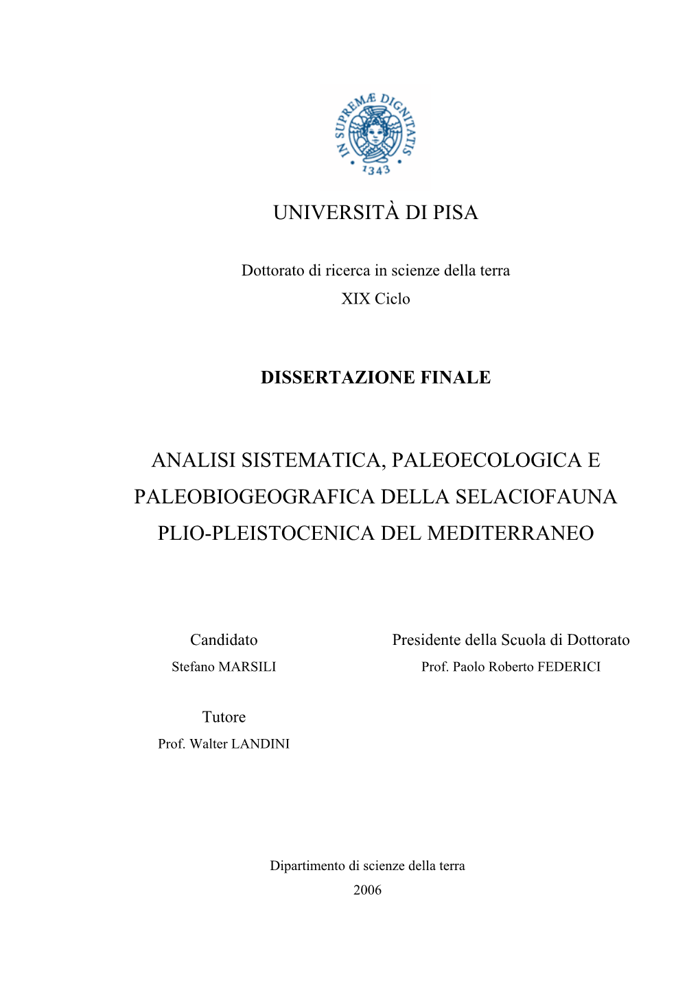 Università Di Pisa