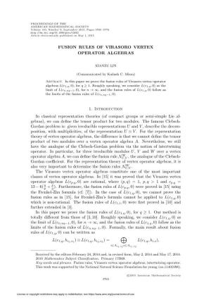 Fusion Rules of Virasoro Vertex Operator Algebras