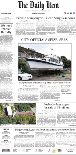 City Officials Seize 'Seas'