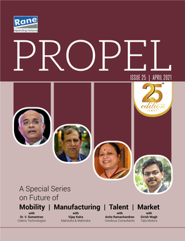 A Special Series on Future of Mobility | Manufacturing | Talent | Market with with with with Dr