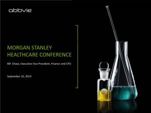 Abbvie Inc at Morgan Stanley Global Healthcare Conference