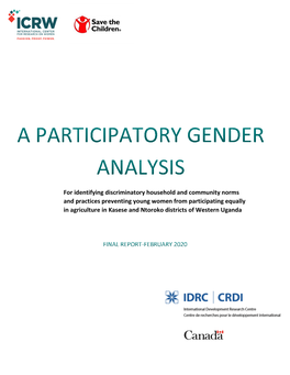 A Participatory Gender Analysis