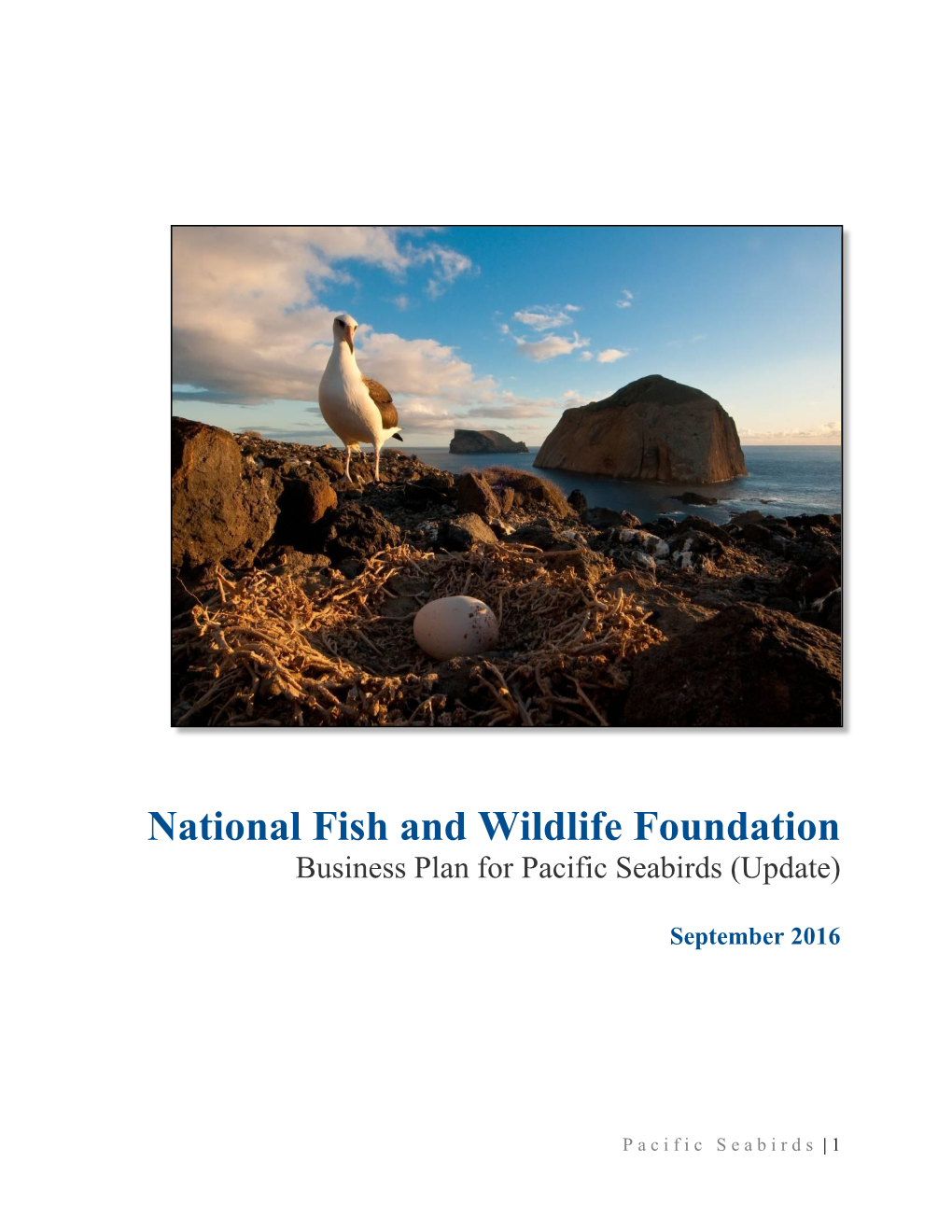 Pacific Seabird Program Business Plan (Dawson Et Al