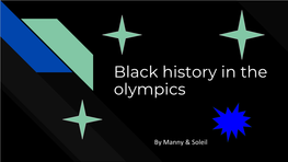 Black History in the Olympics