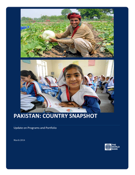 Pakistan: Country Snapshot