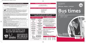 133 Do You Need Further Local Bus and Rail Information?
