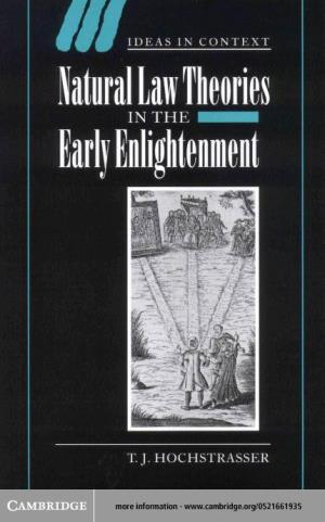 Natural Law Theories in the Early Enlightenment   