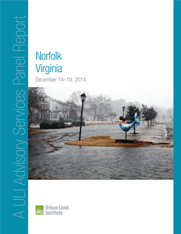 Norfolk, Virginia, December 14–19, 2014 3 Urban Resilience Panels