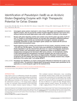 Identification of Pseudolysin (Lasb)
