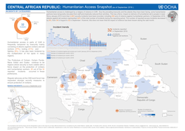 Humanitarian Access Snapshot(As of September 2016 )