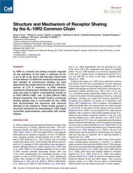Structure and Mechanism of Receptor Sharing by the IL-10R2 Common Chain