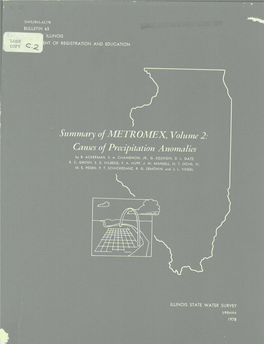 Summary of METROMEX, Volume 2: Causes of Precipitation Anomalies