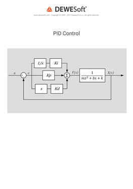 PID Control Introduction to Process Control