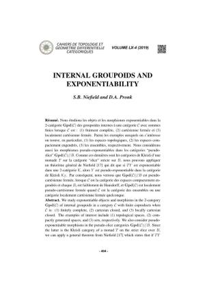 Internal Groupoids and Exponentiability