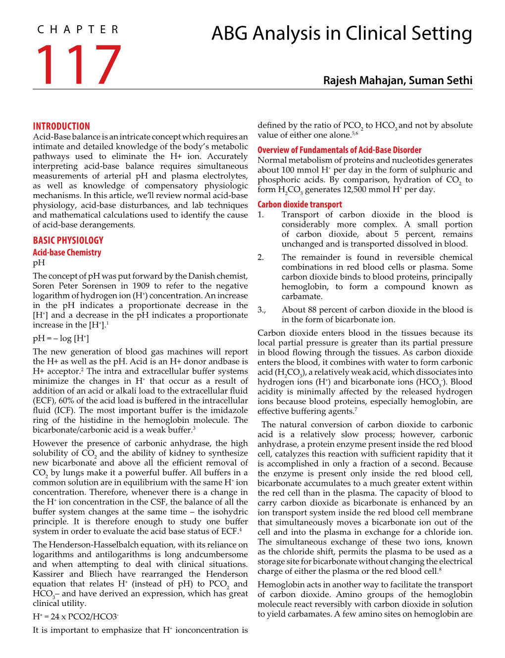 ABG Analysis in Clinical Setting