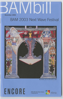 BAM 2003 Next Wave Festival