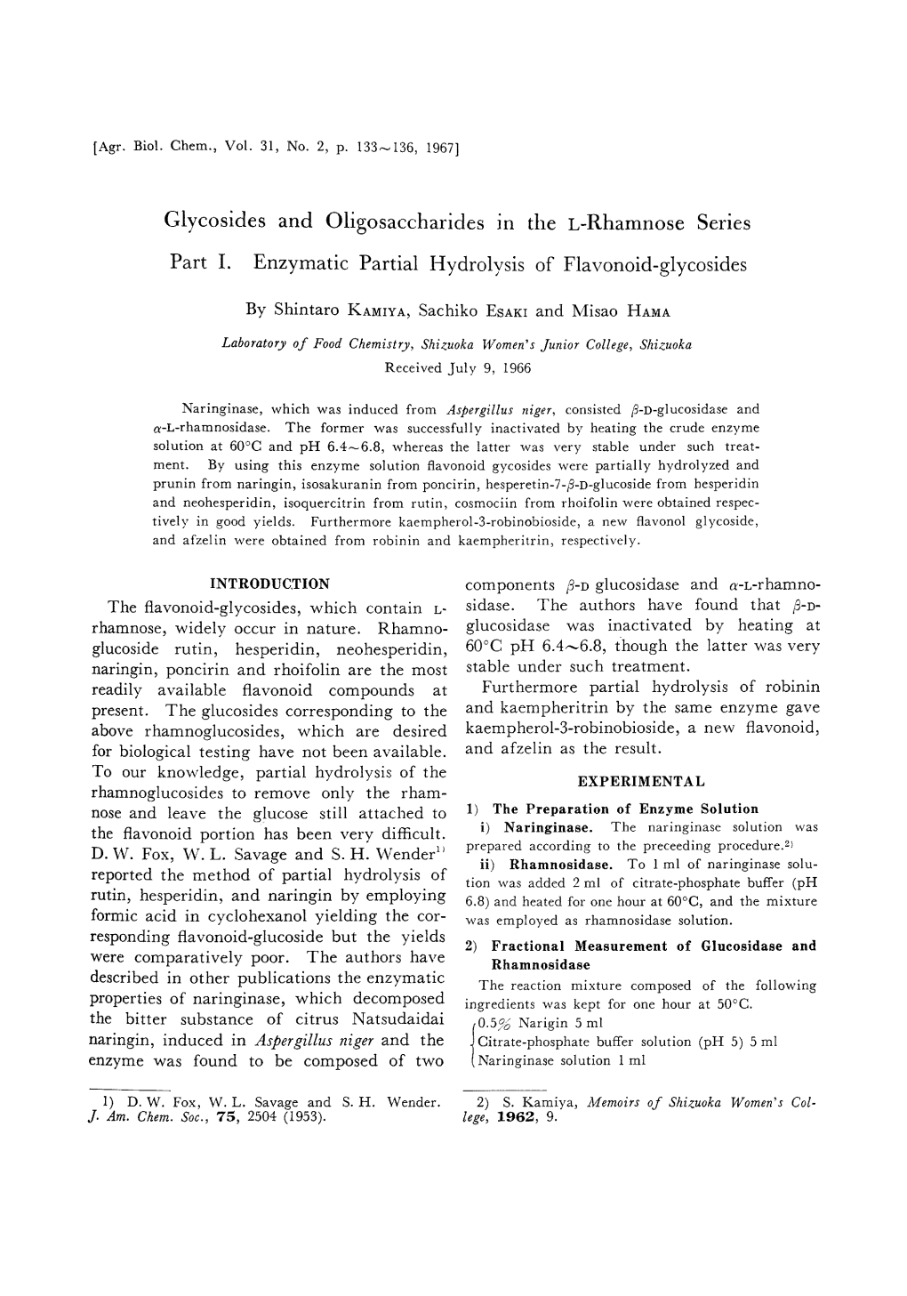 Glycosides and Oligosaccharides in the L-Rhamnose Series