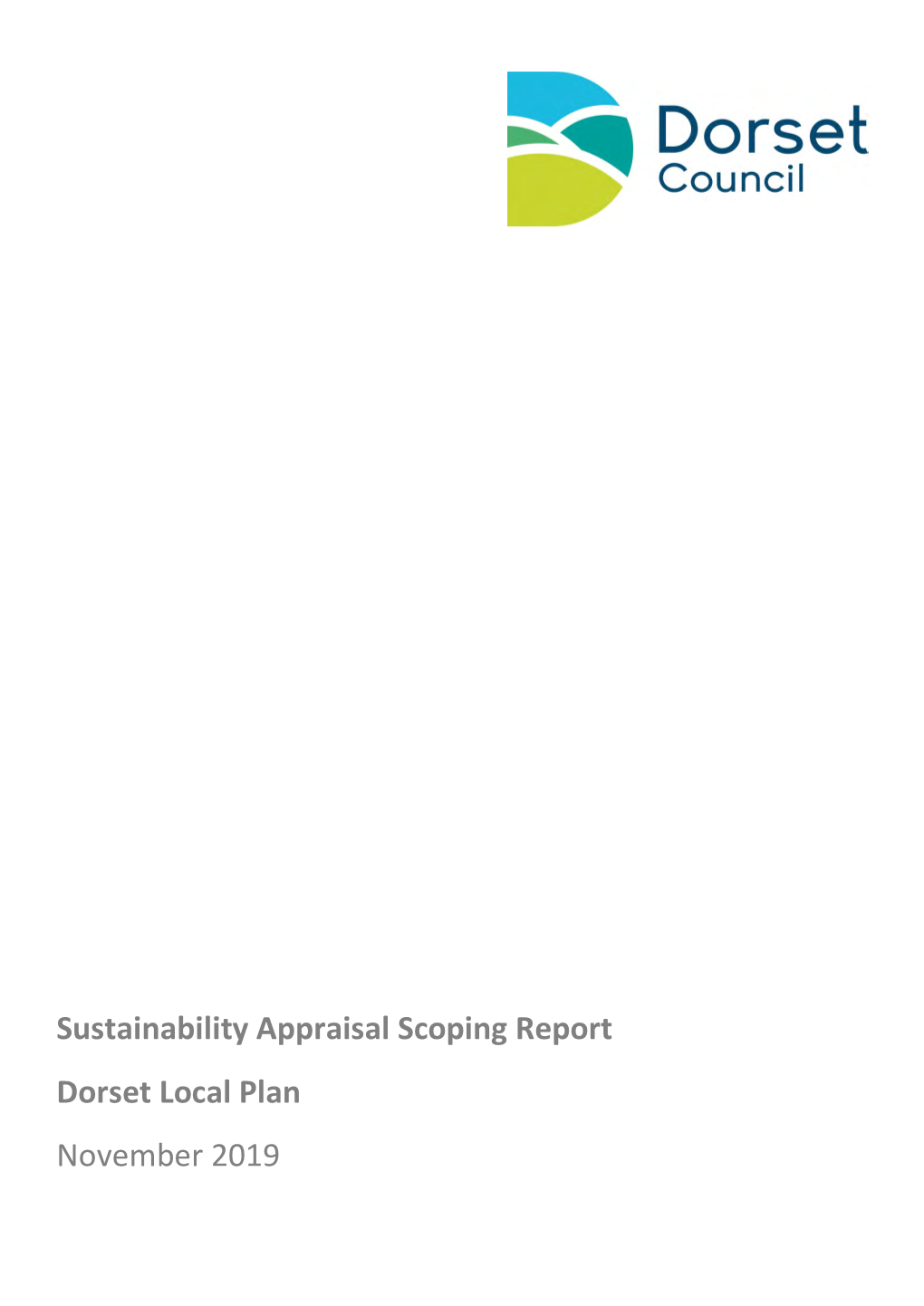 Sustainability Appraisal: Scoping Report