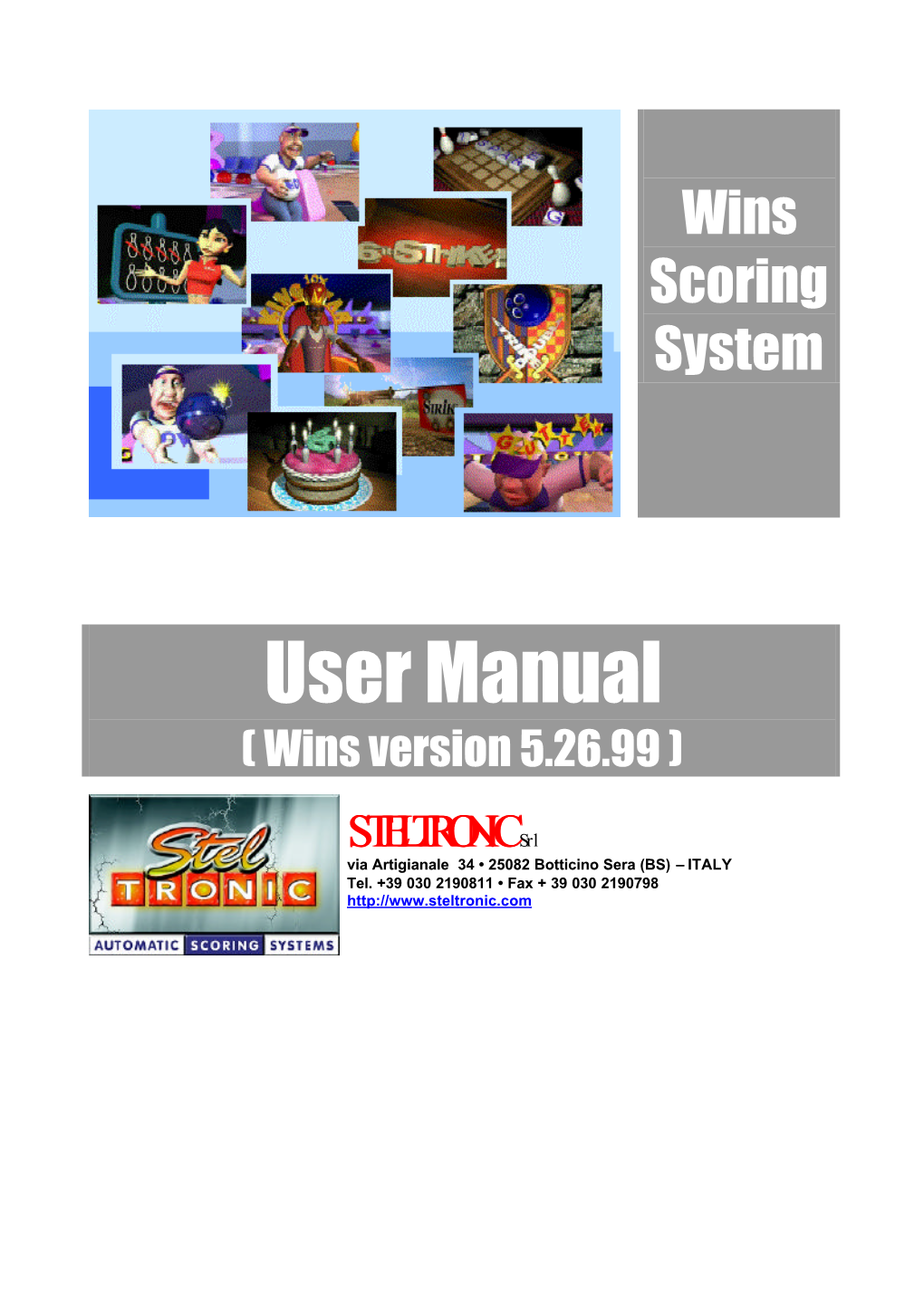 User Manual ( Wins Version 5.26.99 )