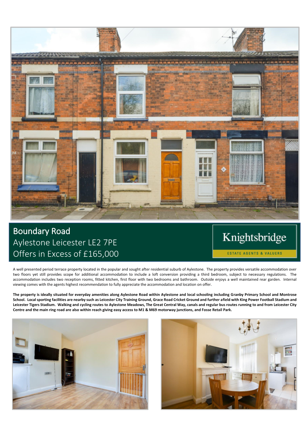 Boundary Road Aylestone Leicester LE2 7PE Offers in Excess of £165,000