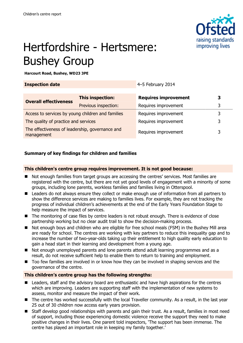 Hertfordshire - Hertsmere: Bushey Group