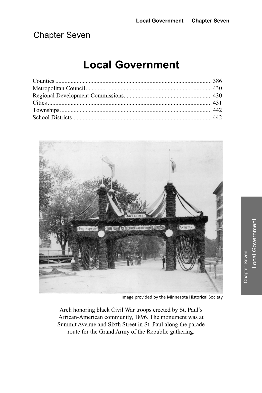 Local Government Chapter Seven