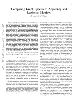 Comparing Graph Spectra of Adjacency and Laplacian Matrices